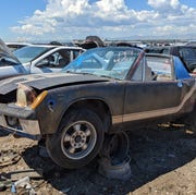 1970 porsche 914 in colorado junkyard