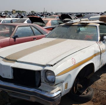 1975 oldsmobile cutlass supreme w25 hurst edition in colorado junkyard