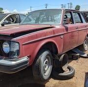 1975 volvo 244 dl in colorado junkyard