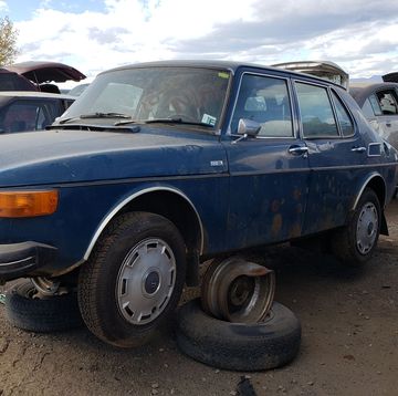 1976 saab 99 sedan in colorado junkyard