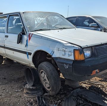 1984 toyota corolla diesel sedan in colorado wrecking yard