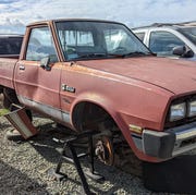 1985 dodge ram 50 turbodiesel in california wrecking yard