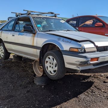 1988 honda accord with 600k miles in colorado junkyard