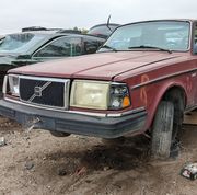 1990 volvo 240 dl in colorado junkyard