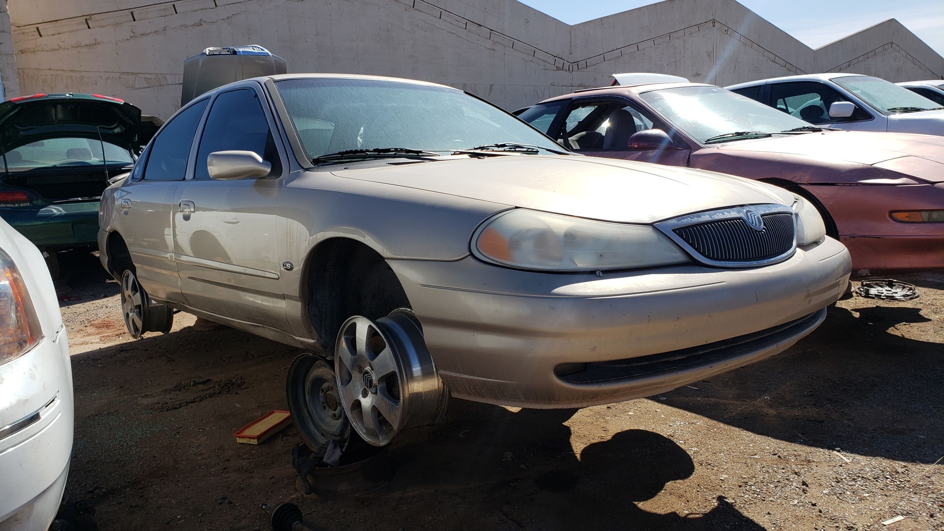 Junked 1998 Mercury Mystique with 5-speed manual transmission