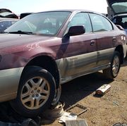 2000 subaru legacy outback sedan in colorado junkyard