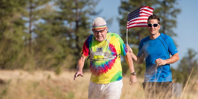 Elderly runner