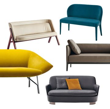 Furniture, Yellow, Couch, Product, Chair, Living room, Comfort, Armrest, Sofa bed, Design, 