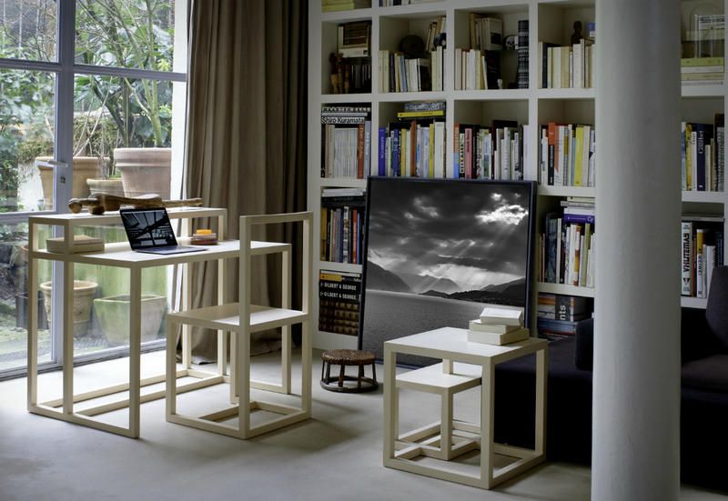 Shelving, Shelf, Furniture, Bookcase, Table, Room, Desk, Interior design, Building, Bar stool, 