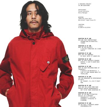 stone island ss24 red