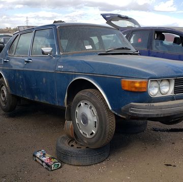 1976 saab 99 sedan in colorado junkyard