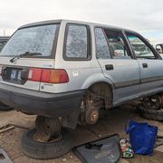 1988 honda civic wagovan in colorado junkyard