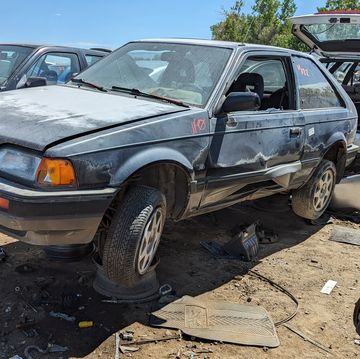 1988 mazda 323 gtx in colorado junkyard
