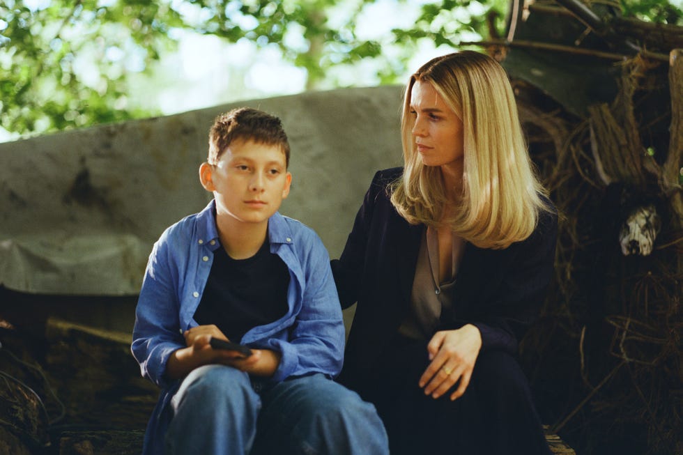 Reserve. (l to r) Lukas Zuperka as Viggo and Marie Bach Hansen as Cecile Mike Vinter Jensen in the reserve. Cr. With the kind permission of Netflix © 2024