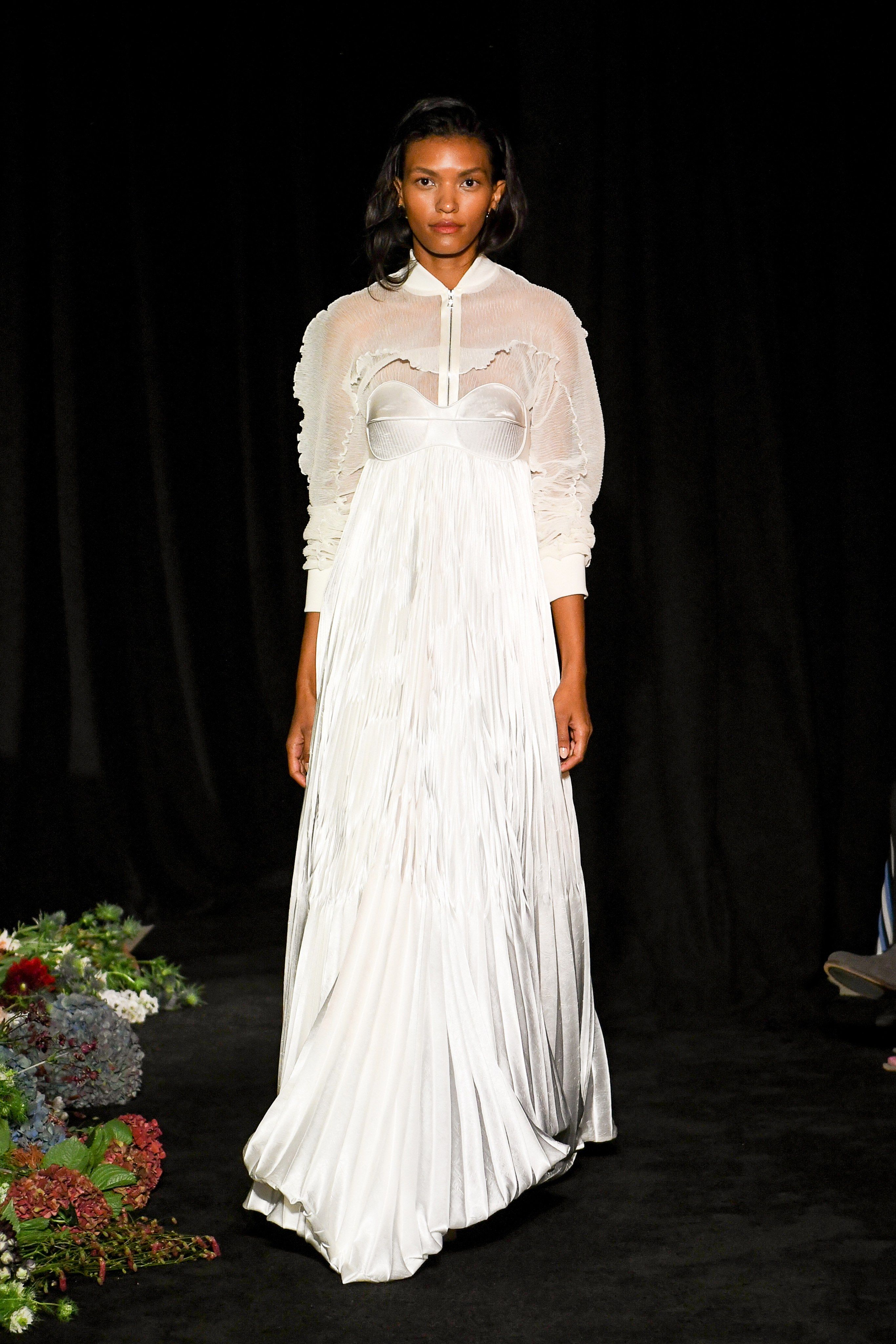 White top runway bridal