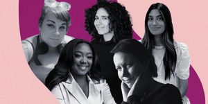 five women working with words