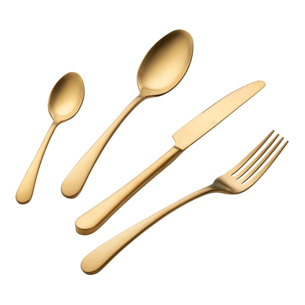 Spoon, Cutlery, Wooden spoon, Tableware, Kitchen utensil, Fork, Tool, Metal, 