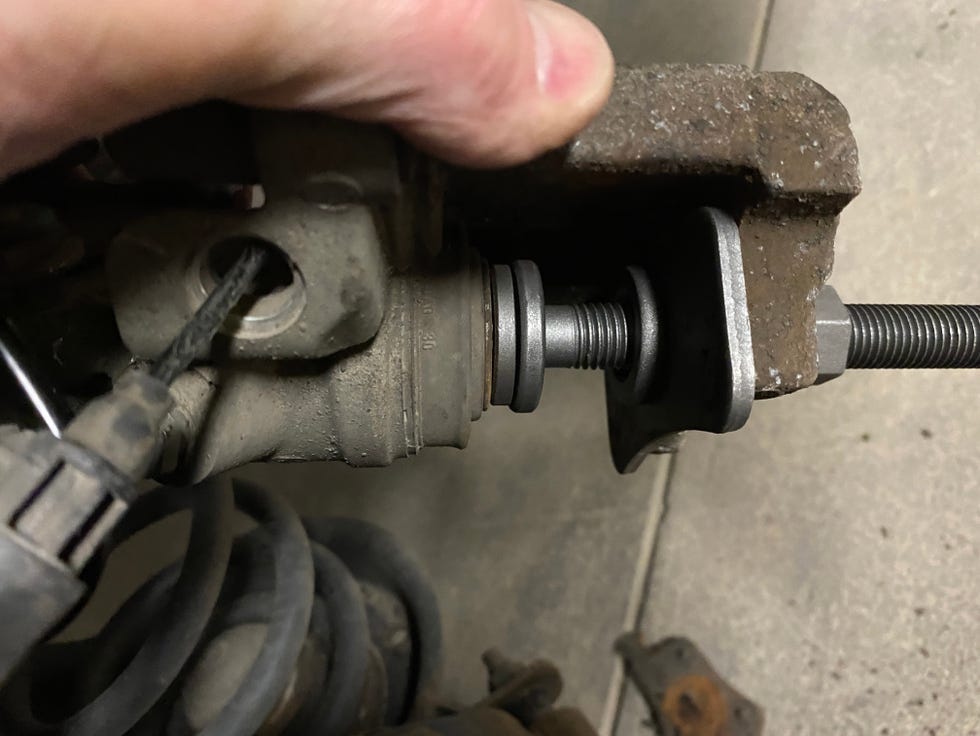 Retract a Rear Brake Caliper Piston How to Fix Brakes on a Car