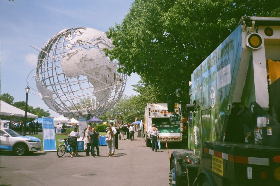 the unisphere at flushing meadows park in flushing, queens