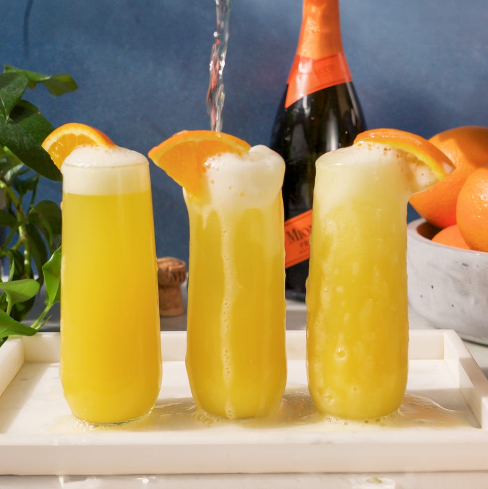 making mimosas