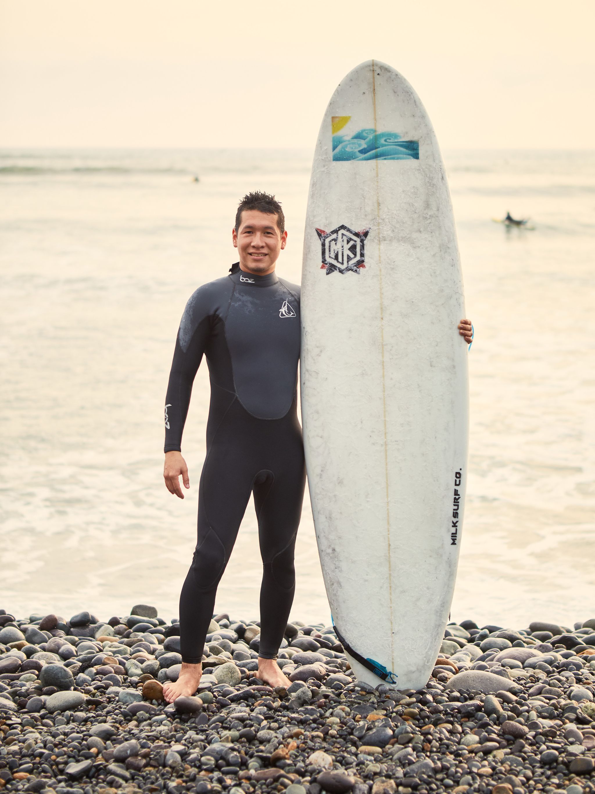 Surfing Equipment, Surfboard, Wetsuit, Surfing, Personal protective equipment, Recreation, Sports equipment, Surface water sports, Vacation, Water sport, 