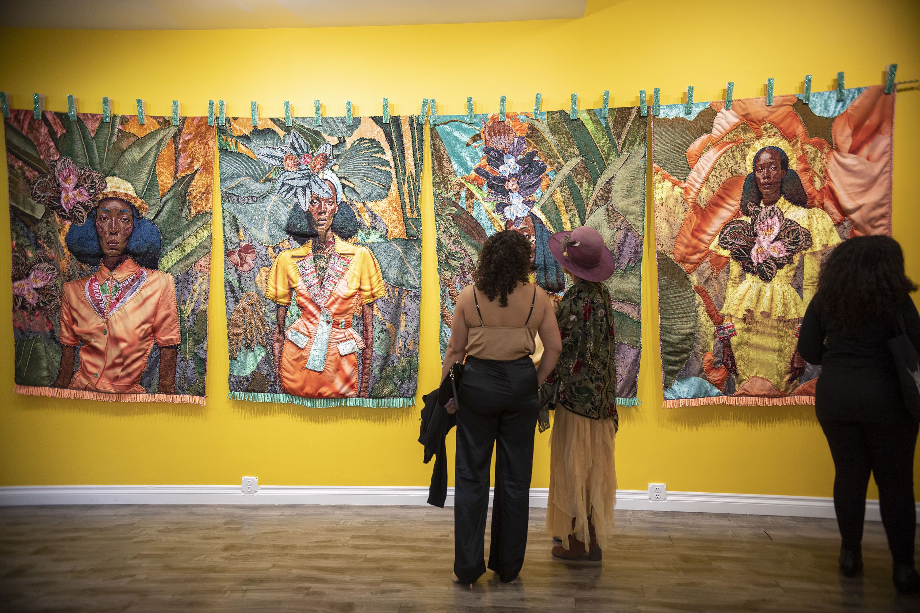 Tina Knowles Lawson and Genel Ambrose on WITNESS Artwork Exhibit