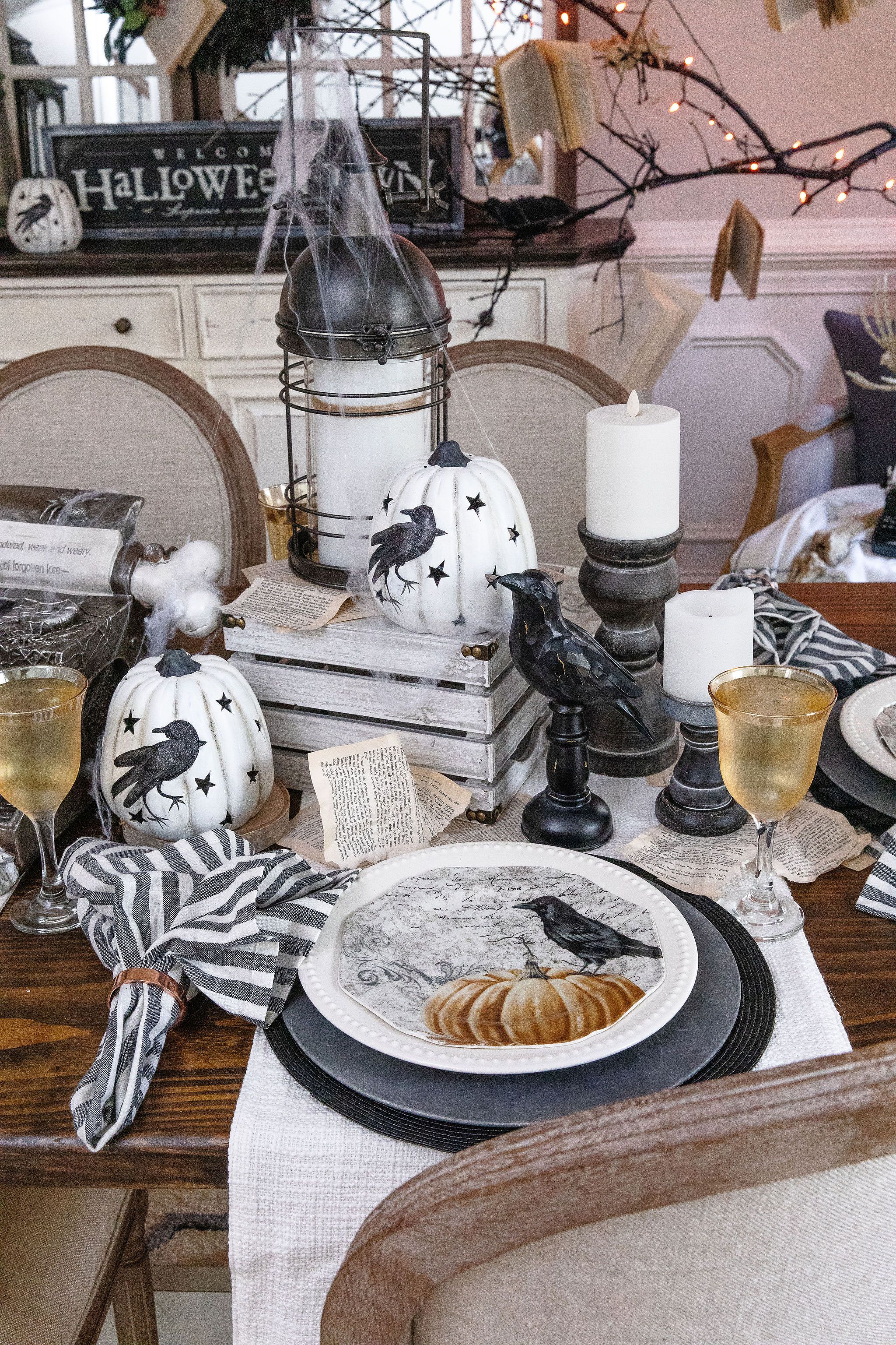 Hauntingly Beautiful Edgar Allan Poe Halloween Decorations