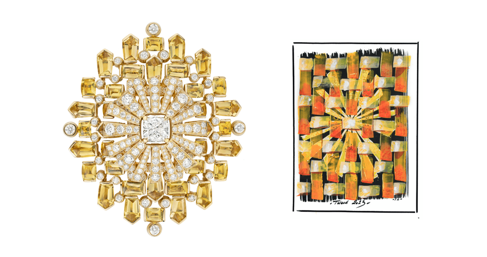 《tweed de chanel》頂級珠寶系列今年高達60多件的全新作品，自信到不需要展示任何布料，這些珠寶就足以成為斜紋軟呢本身