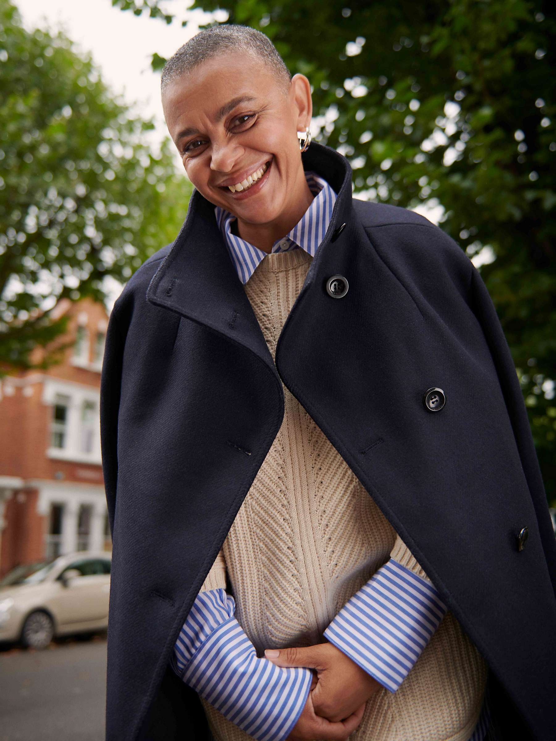 john lewis blue coat