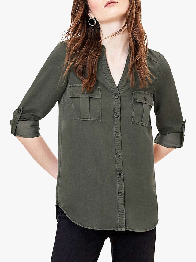 khaki shirt