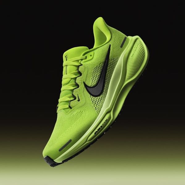 las zapatillas de running nike pegasus 41 en color verde