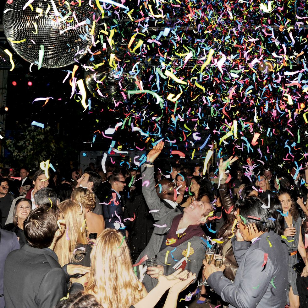 Crowd, People, Audience, Event, Confetti, Party, Fun, Plant, Party supply, Festival, 