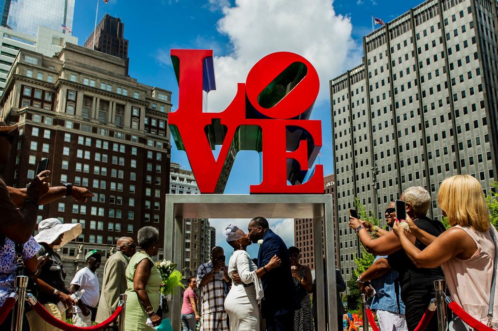 All you need is Love Park in het centrum van Philadelphia