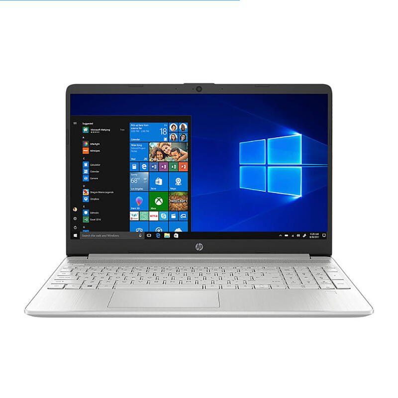 a laptop with a windows start screen
