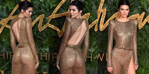British Fashion Awards, Kendall Jenner, 英國時尚大賞, 2018 British Fashion Awards, 透明薄紗, 倫敦, 女星穿搭,女星紅毯