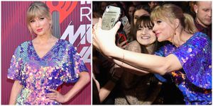 泰勒絲（Taylor Swift）是著名「寵粉」明星，在15號舉辦的iHeartRadio 音樂獎紅毯上，她又被拍到一個暖心舉動，讓粉絲大讚自己真的沒愛錯人！
