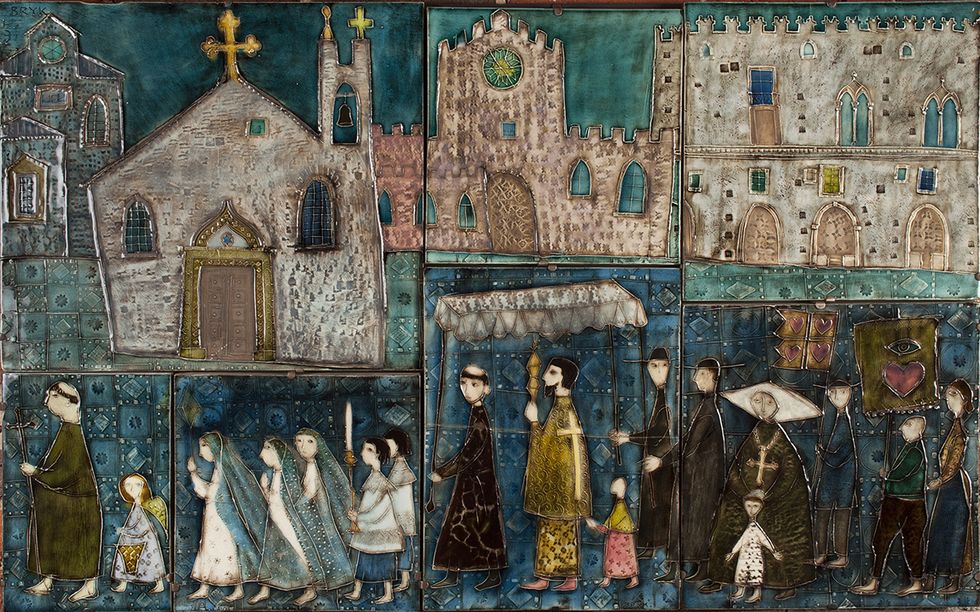 Painting, Holy places, Art, Visual arts, History, Textile, Tapestry, Modern art, Miniature, Middle ages, 