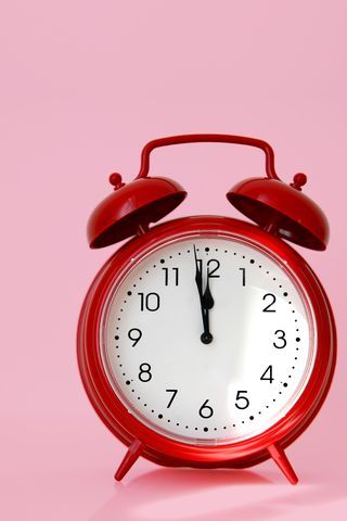 Alarm clock, Clock, Analog watch, Red, Home accessories, Wall clock, Quartz clock, Interior design, Watch, 