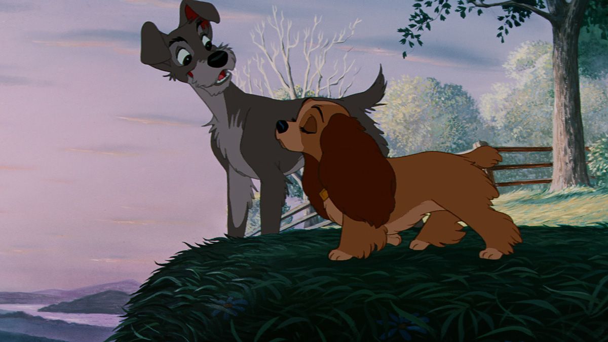 わんわん物語Lady and the tramp　アイとサム　ポスターカラー わんわん物語Lady and the tramp アイとサム ポスターカラー