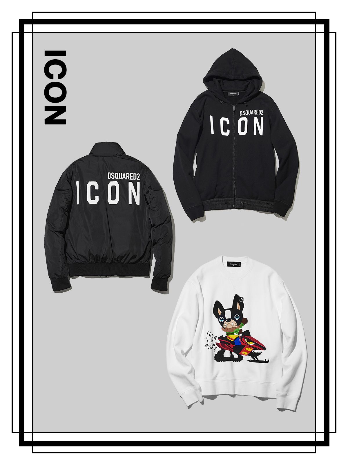 3枚】DSQUARED2 icon レディース ブリーフ 白 黒 ネイビー