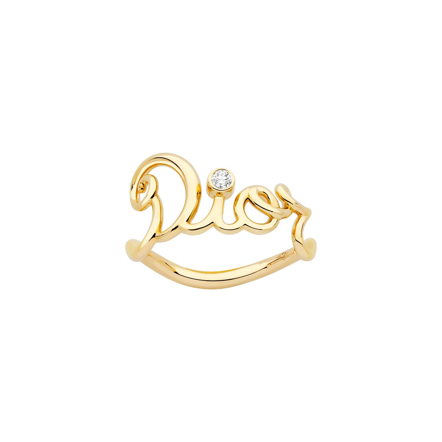 Dior　ディオールアムール　Ouiネックレス　YG　【200】