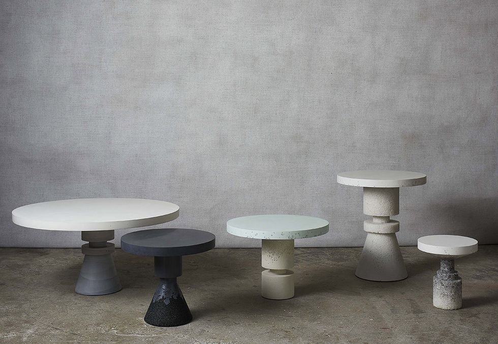 Table, Stool, Furniture, Wall, Bar stool, Marble, Coffee table, Material property, Architecture, Concrete, 