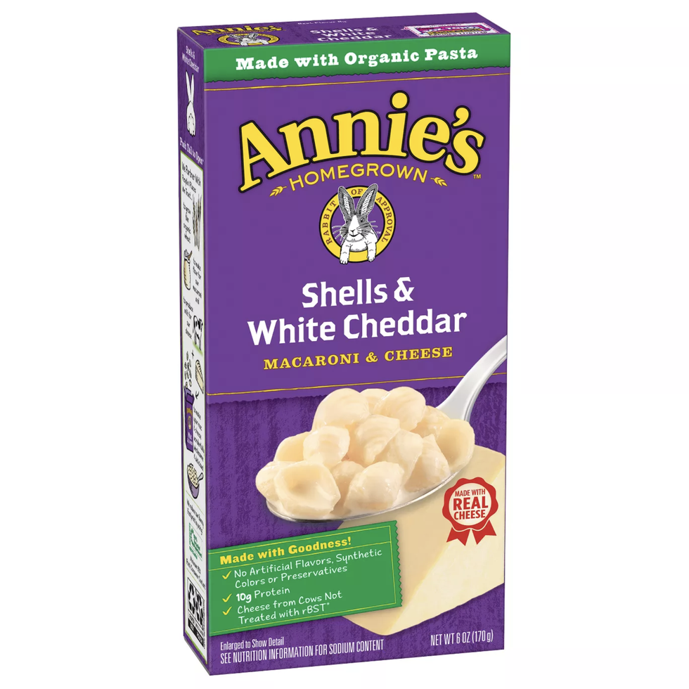 annie’s shells and white cheddar mac and cheese