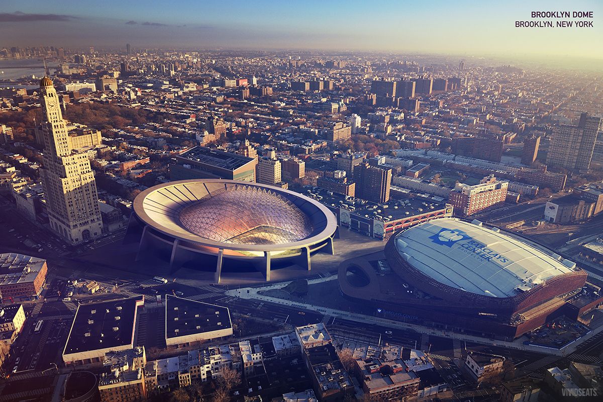 The Brooklyn Dome  the first stadium planned for Flatbush and