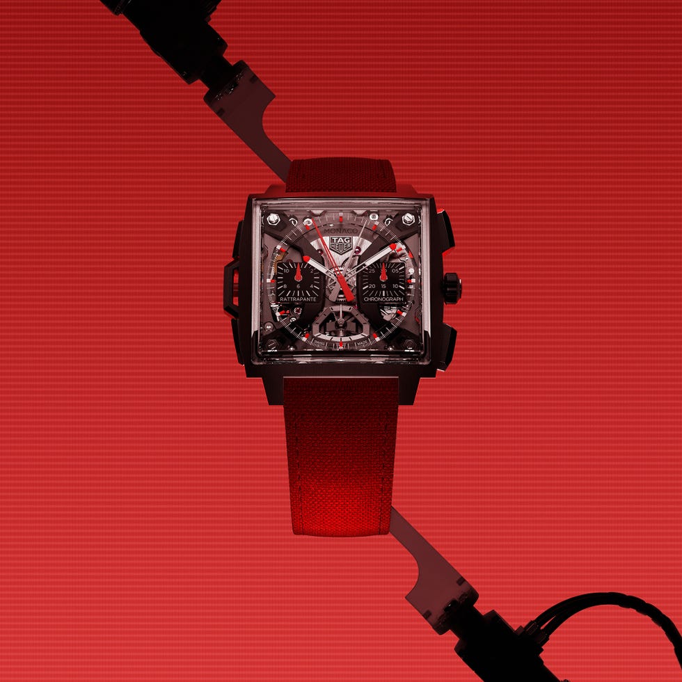 the monaco split seconds chronograph in red