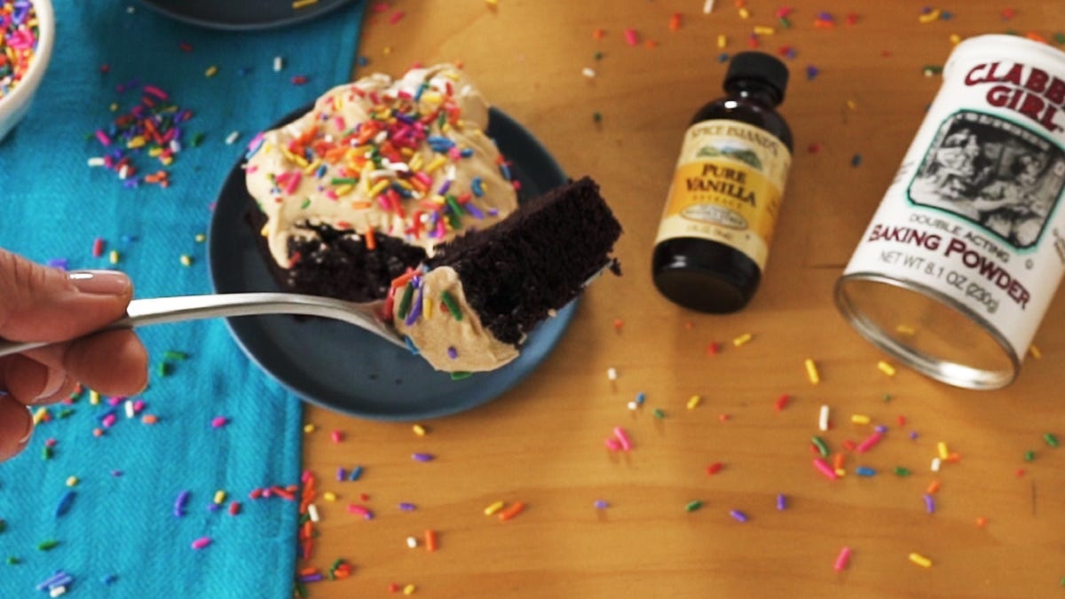 preview for Dalgona Frosted Fudge Cake Is Pure Decadence