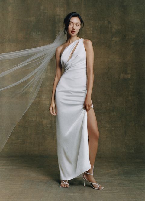 models wear wedding dresses designed by carly cushnie to illustrate a news story about carly cushnie wedding dresses for bhldn 2022