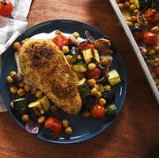 sheet pan chicken and chickpeas
