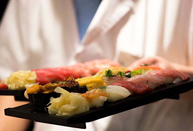 Dish, Cuisine, Food, Sashimi, Ingredient, Japanese cuisine, Comfort food, Sakana, Sushi, À la carte food, 