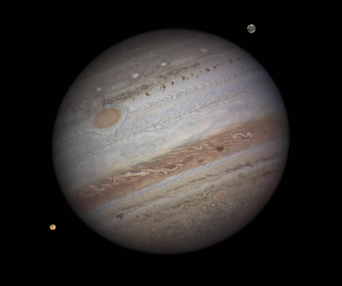 Jupiter zal in juni in oppositie staan wat betekent dat hij groter en helderder aan het firmament staat dan op enige ander moment dit jaar